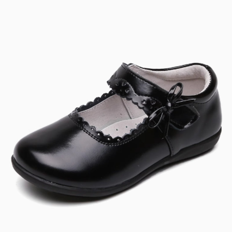 Chaussures simples en cuir souple Soled pour filles britanniques