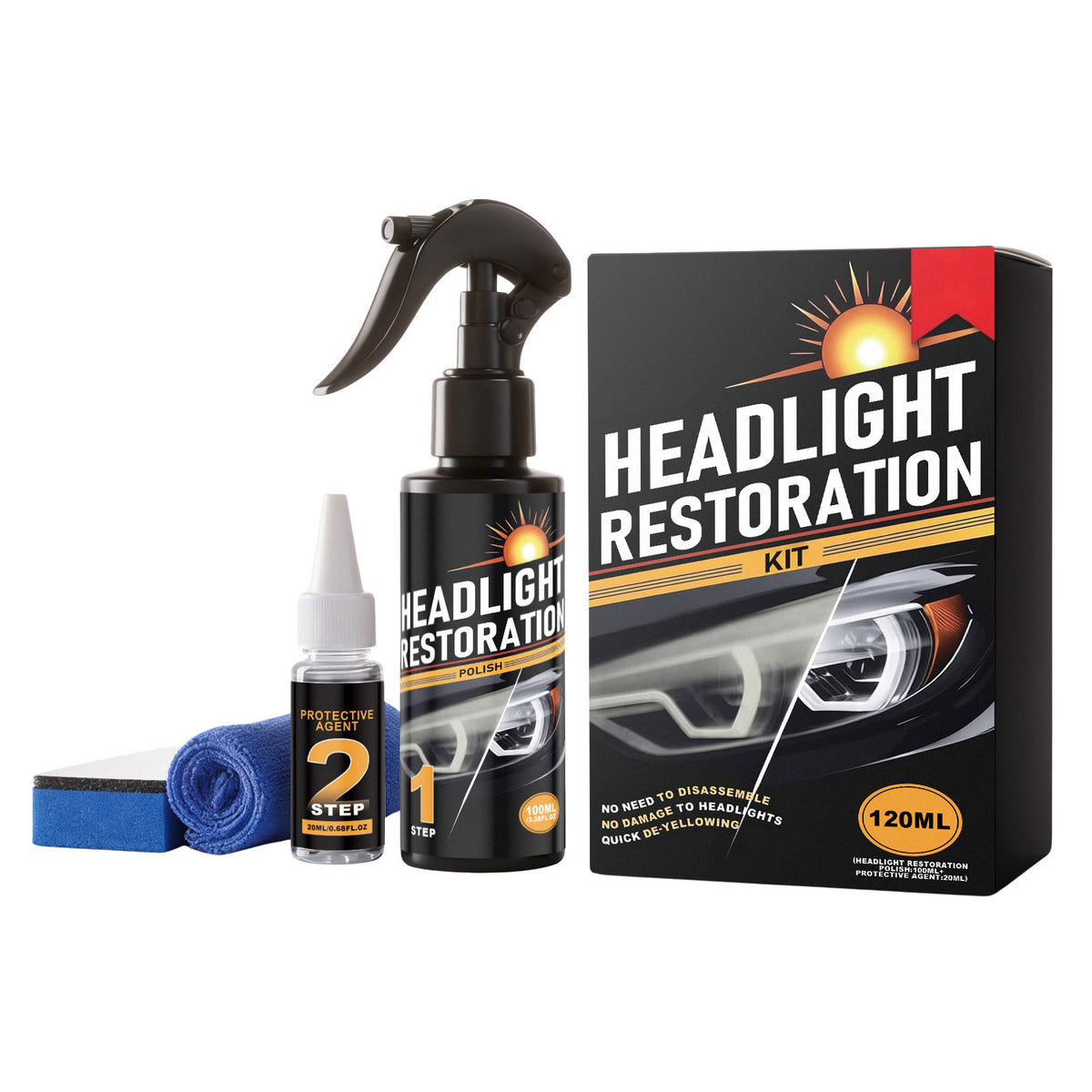Headlight care kit