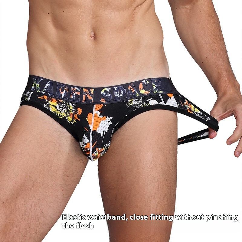 String homme Mesh Ice Silk imprimé respirant