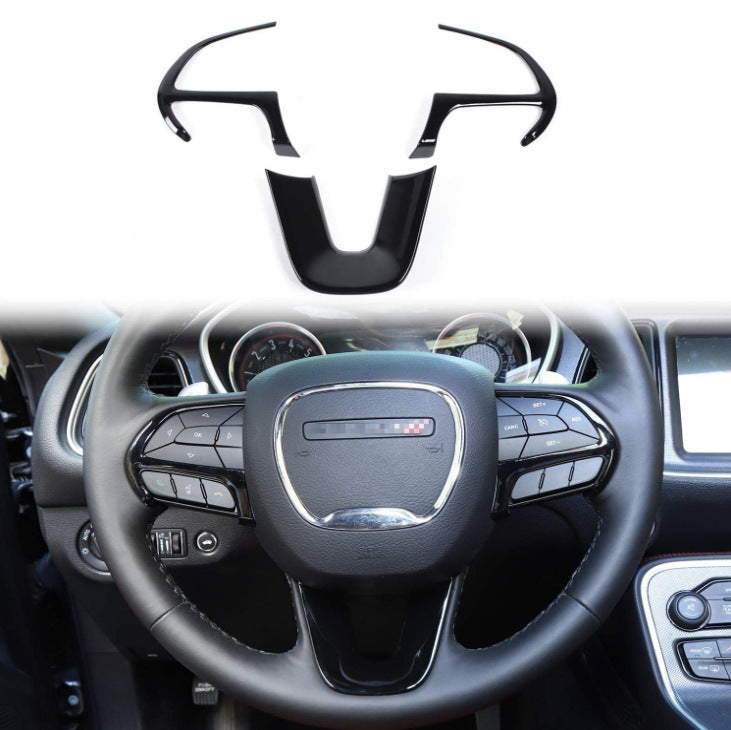 Convient pour Challenger Horse Modification Steering Wheel Sequins Décoration