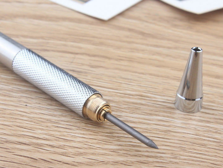 Mechanical action of a metal propelling pencil