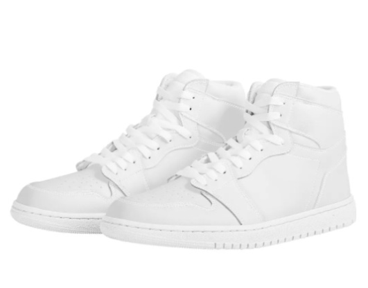 Chaussure de basketball en dentelle blanche haut de gamme personnalisable