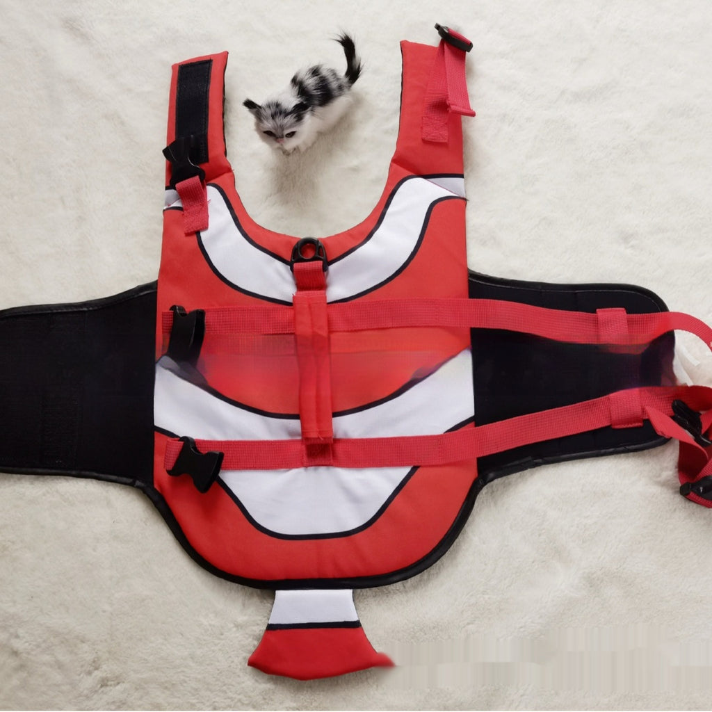 Veste de vie simple et polyvalente à rayures pour animaux de compagnie