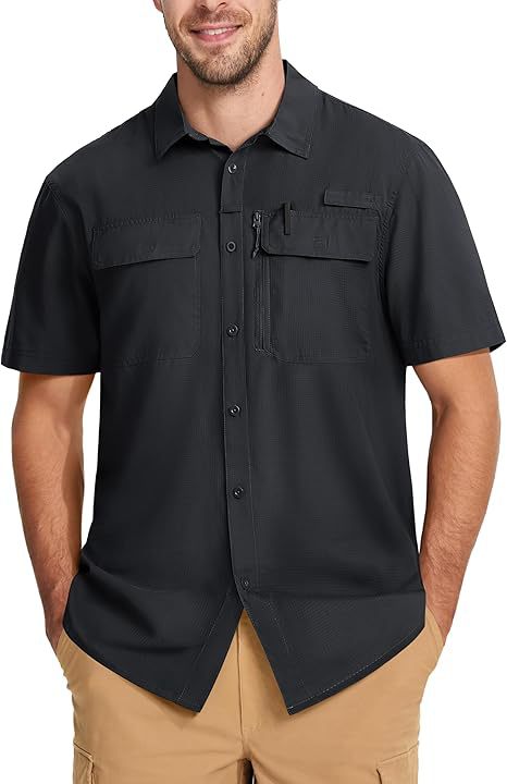 Solid-color Outdoor Quick-sèchement Respirant Chemise légère