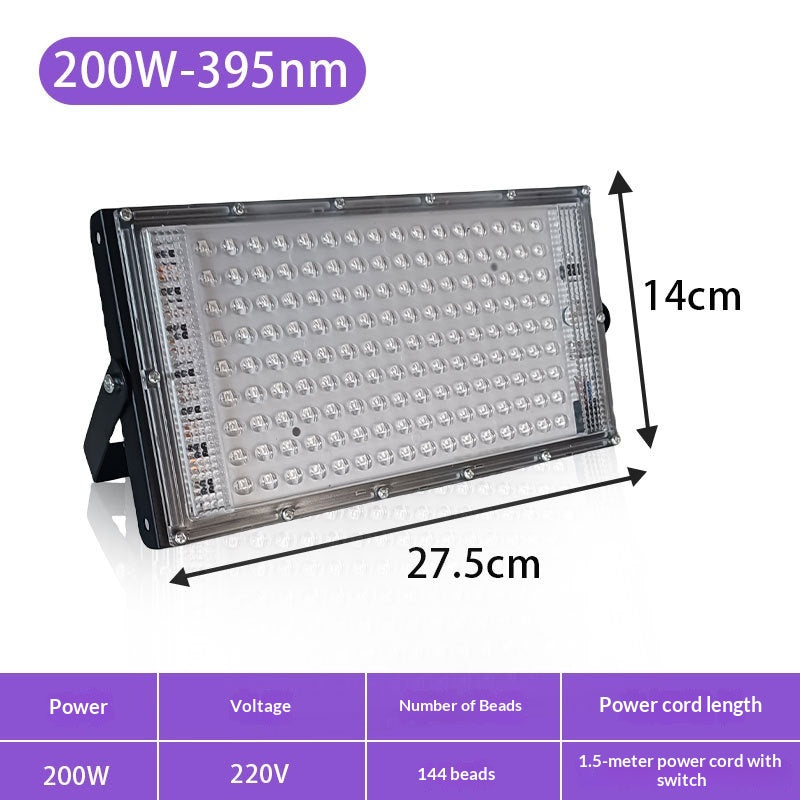 LED UV Irradiation Partie fluorescente Tanning Purple Light
