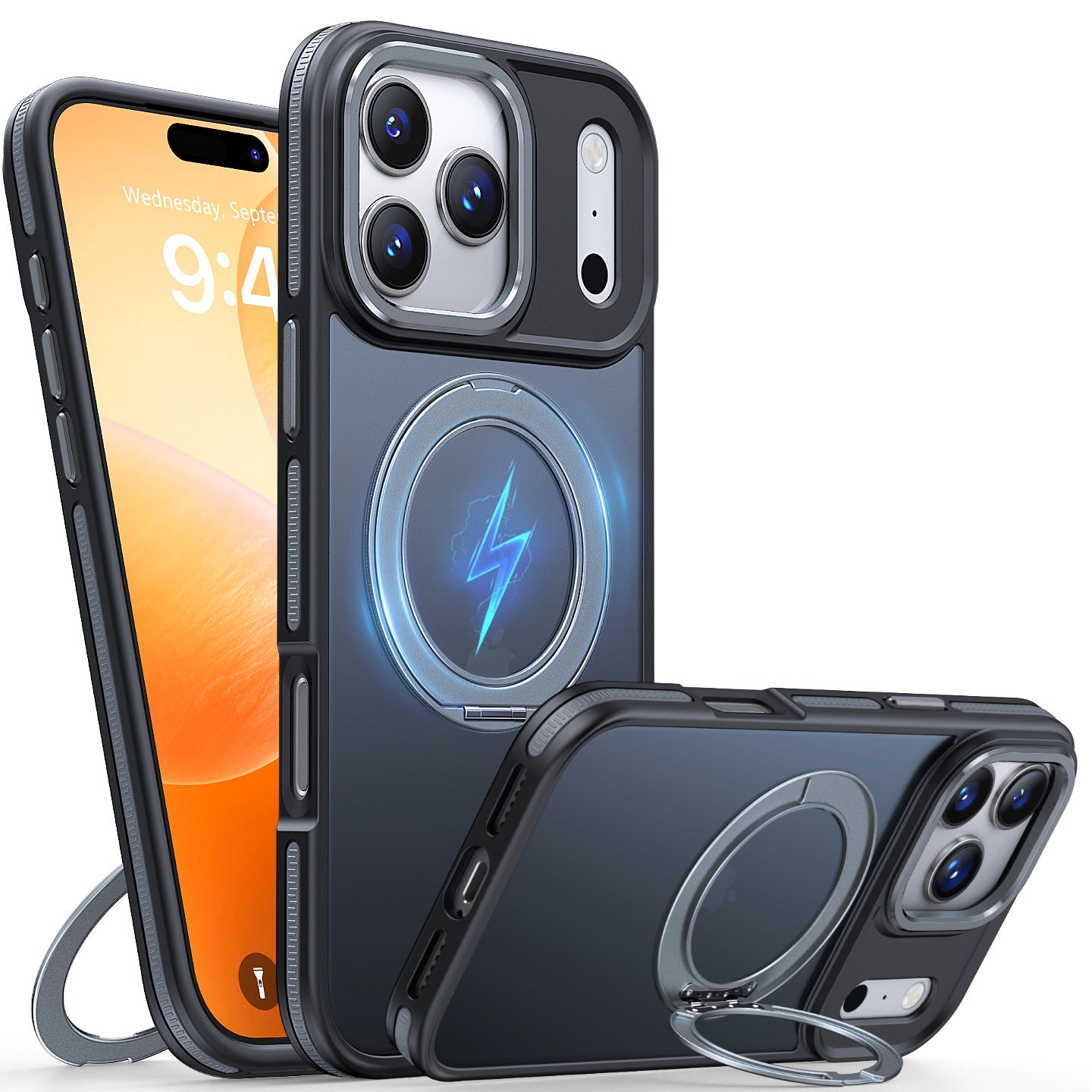 Boîtier de téléphone magnétique avec support
