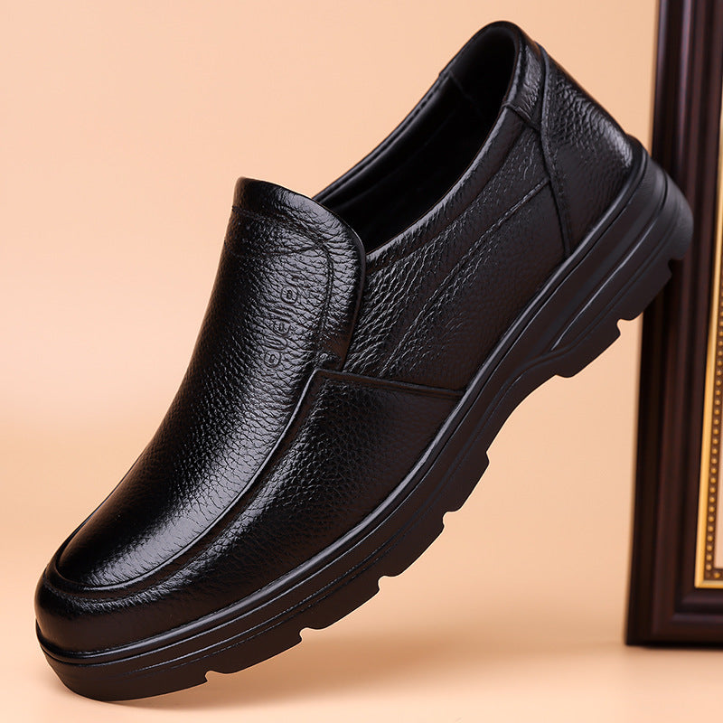Chaussures Casual d'affaires en cuir véritable pour hommes