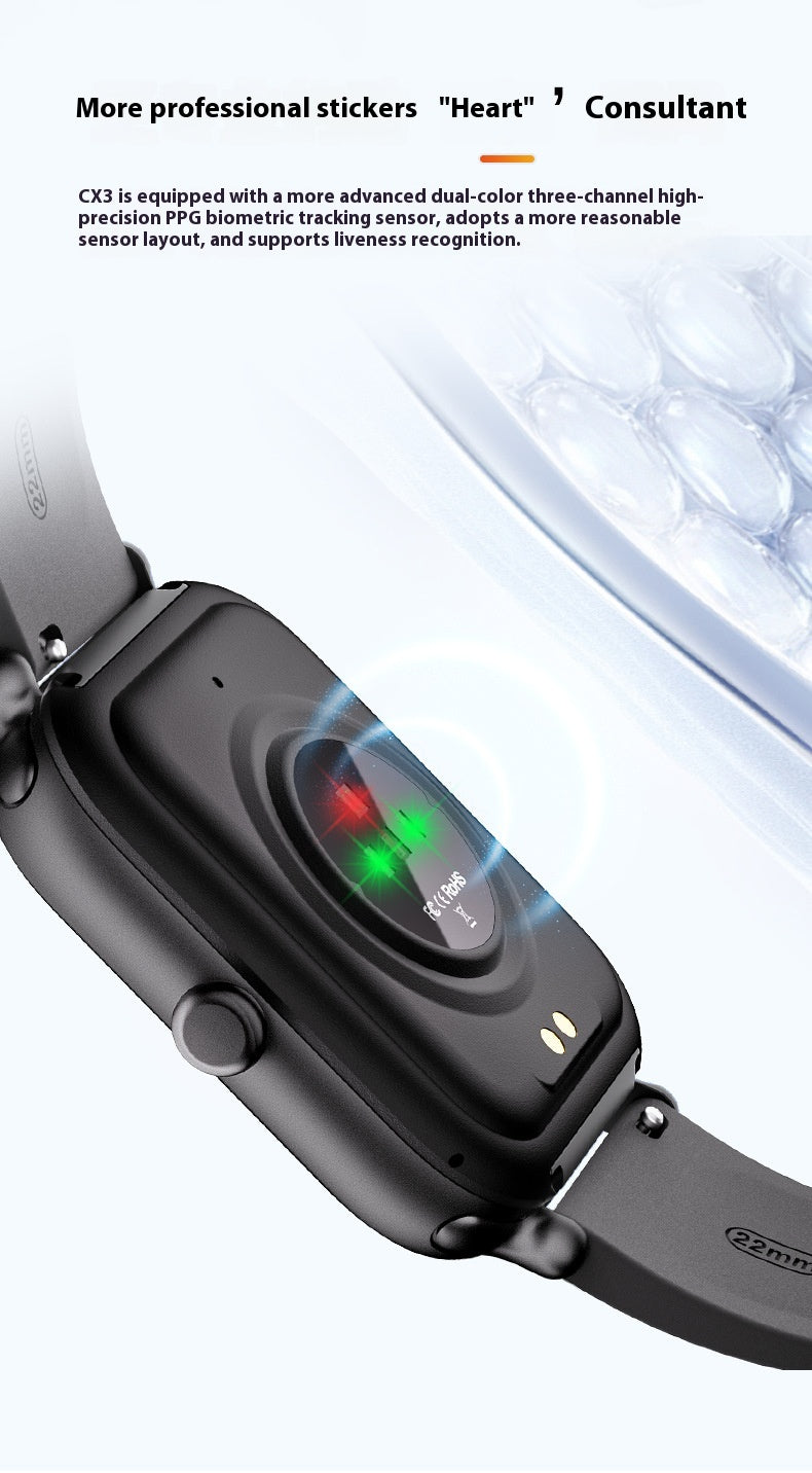 Intelligent Bluetooth Calling Sports Monitoring Watch Fréquence cardiaque haute précision Blood Oxygen Wat