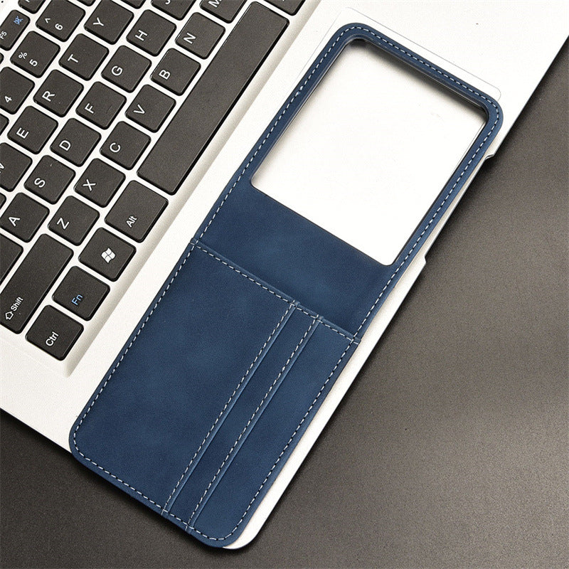 Flip Card Étui de téléphone en cuir résistant à la chute
