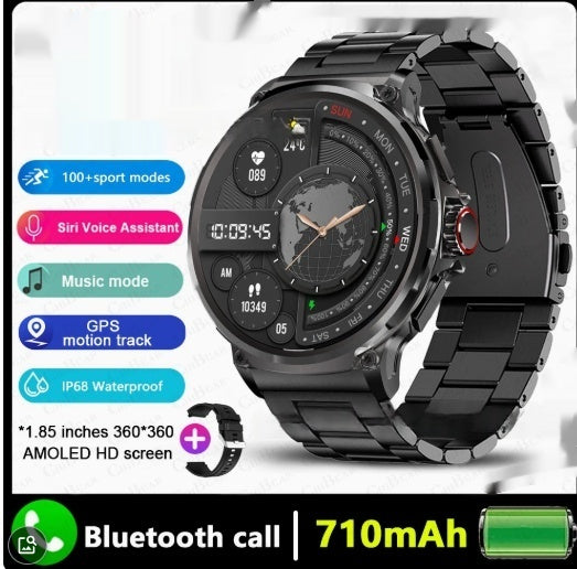 Montre intelligente V69 avec surveillance de la fréquence cardiaque et suivi de la condition physique