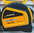 Bande à haute précision mesure-trapézoïdale panneau-jaune noir-ABS+tpr enduit-5m-1 pièce
