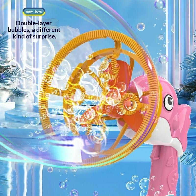 Dinosaure Bubble Gun pour les enfants - Machine à bulle électrique géante
