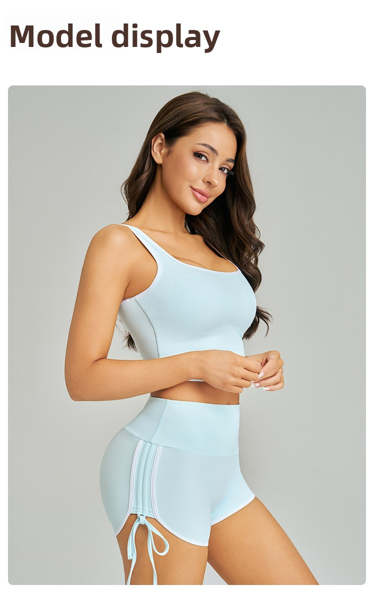 Set de vêtements actifs haute-fin Texturés avec un style de dopamine pour le yoga