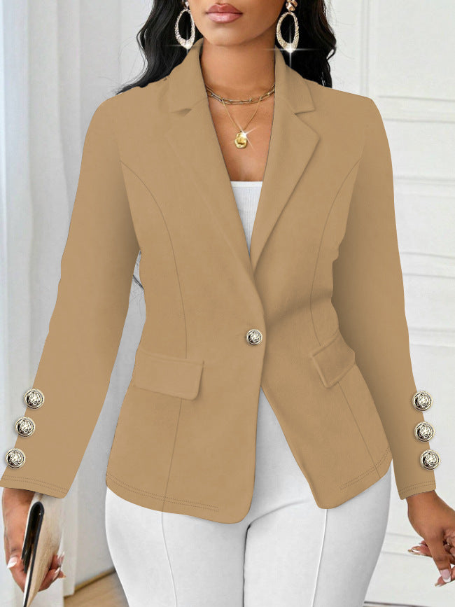 Veste de patchwork à manches longues à double manche pour femmes