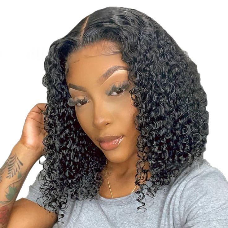 HumanHair 4x4Bob Fluffy Bob Wig