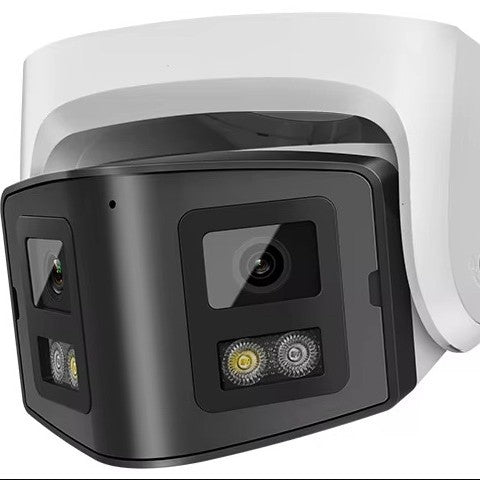 Ceinture de sécurité IP à double lunes 4MP Vidéosurveillance panoramique Webcam
