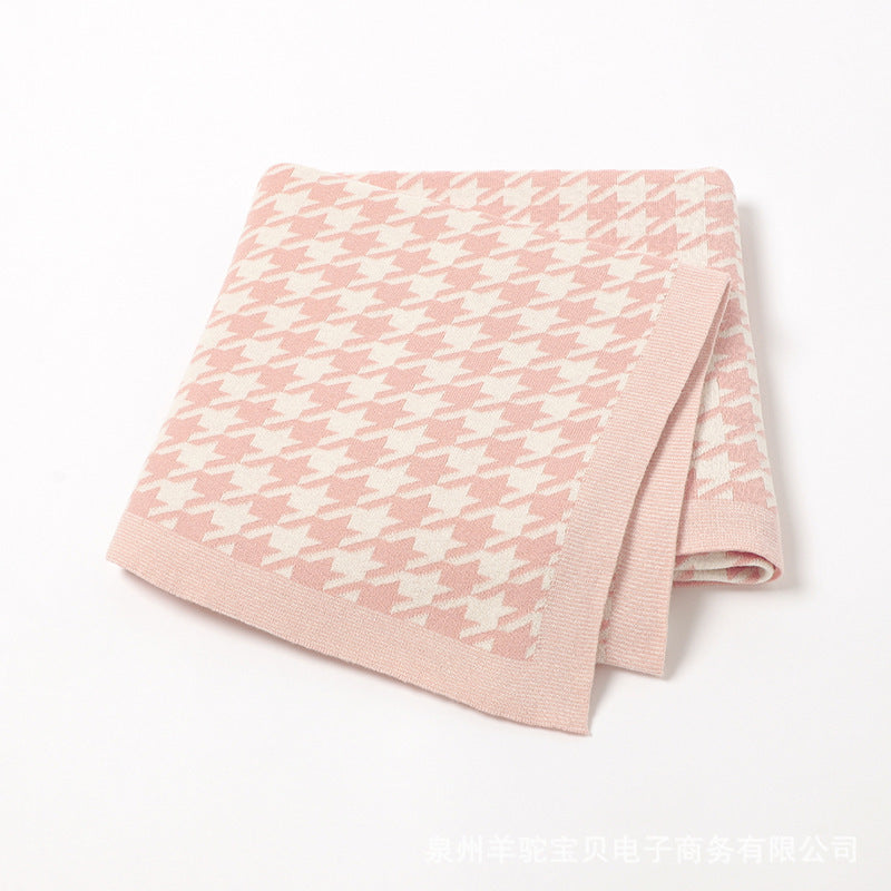 Couverture en maille pour bébé Jacquard