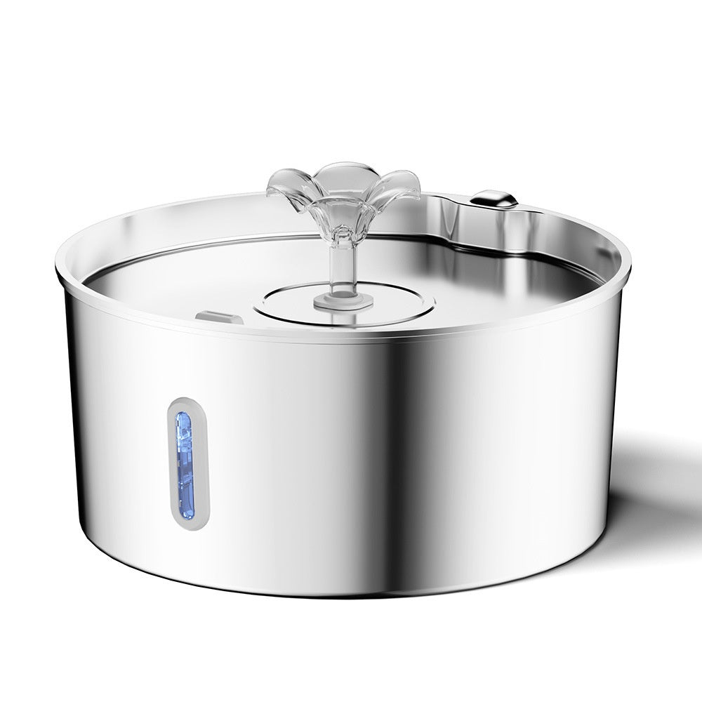 7L en acier inoxydable Animaux Distributeur d'eau Chauffage automatique Chiens et chats