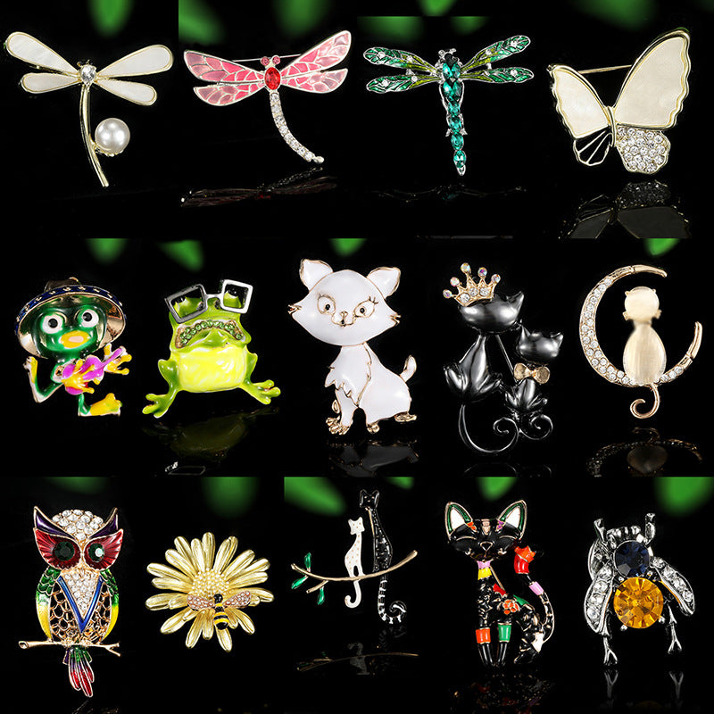 Broche animale polyvalente en alliage minimaliste