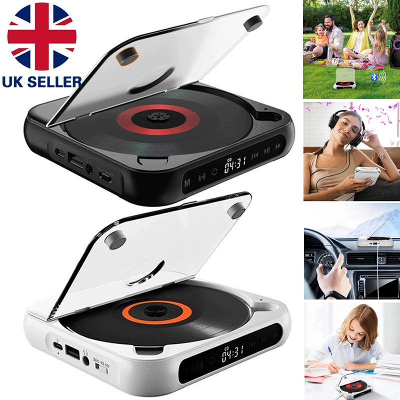 Lecteur CD rechargeable avec lecteur Cd personnel portable Bluetooth pour voiture