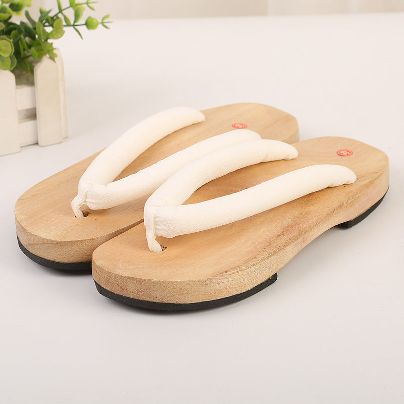 Clogs de bois à haute épaisseur sans glissement de talon d'été