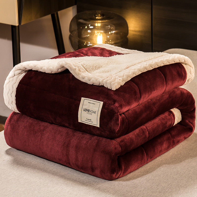 Couverture à trois couches, couverture chaude et Velvet de lait occasionnel