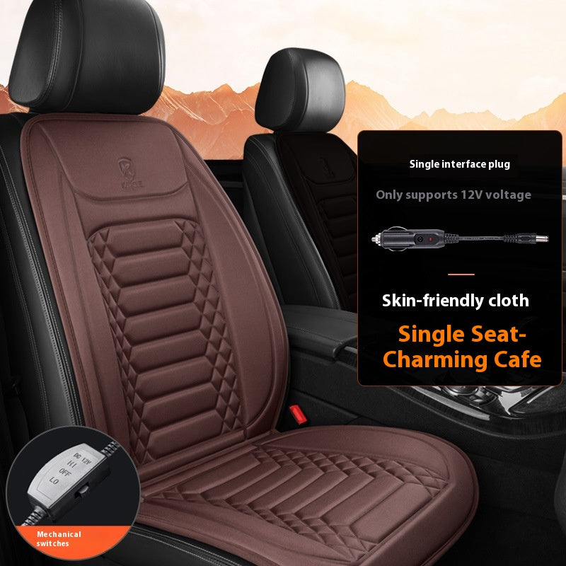 Siège de chauffage électrique en peluche chaude d'hiver