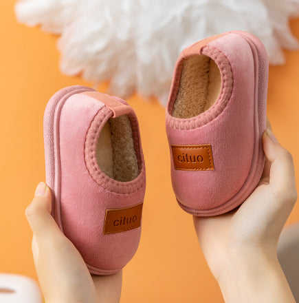 Pantoufles de coton pour enfants pour l'automne et l'hiver