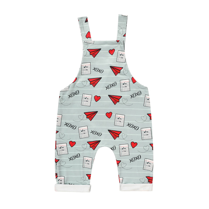 Bébé garçon fille Casual Heart & Paper Plane Imprimer les généraux