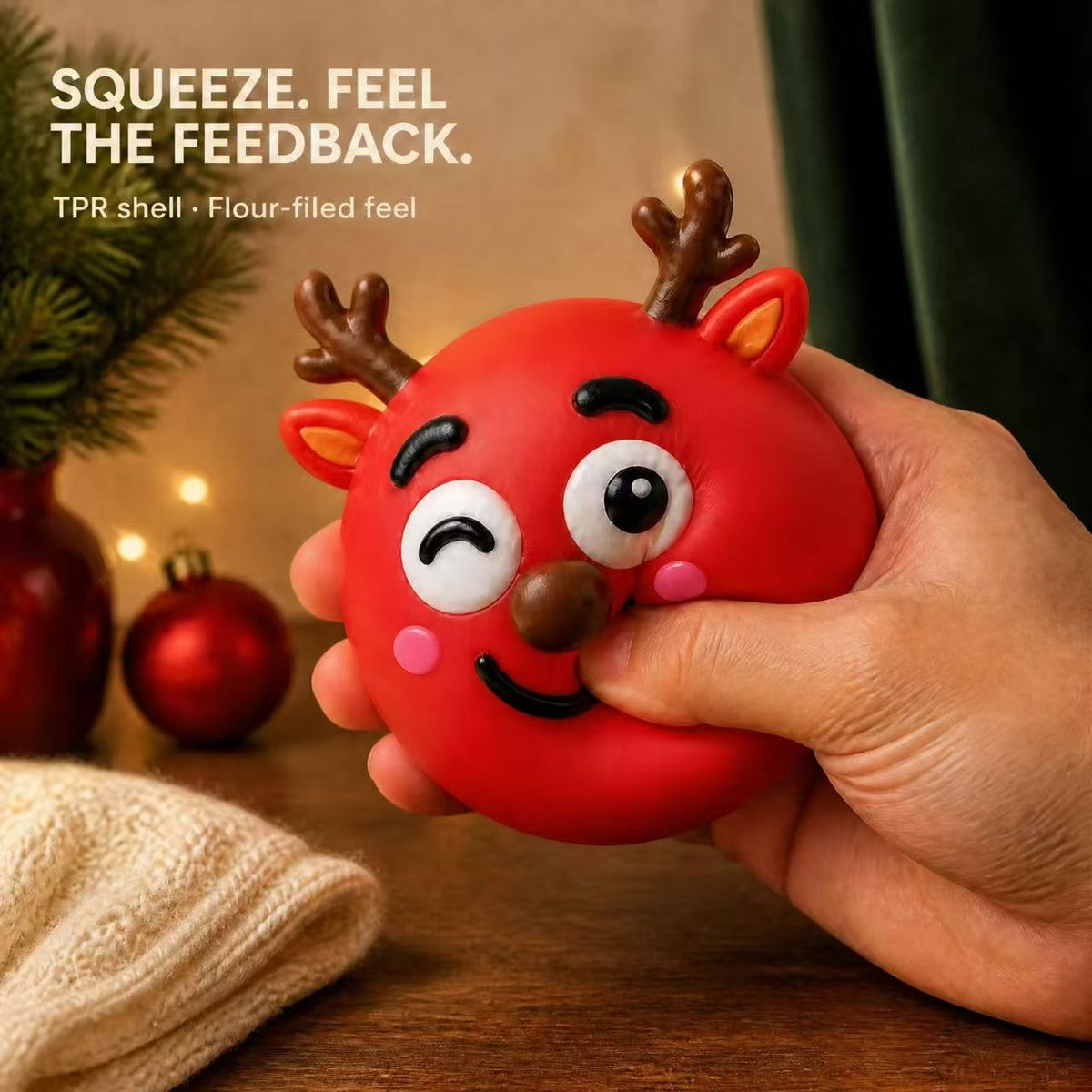Jouet anti-stress de la balle de Noël