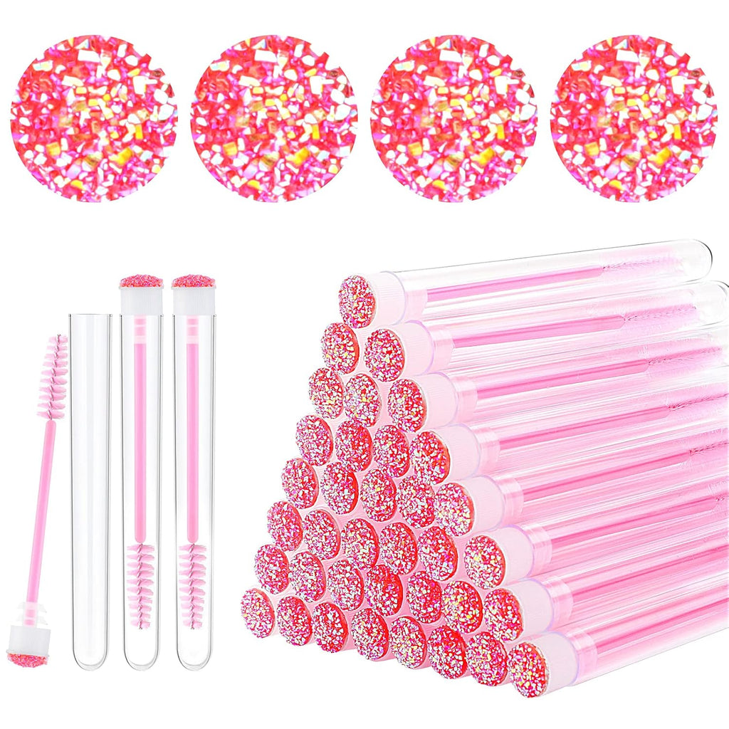 10 - 50 PCs jetables cils et brosses Mascara Diamond Lash Spoolie Wands pour maquillage