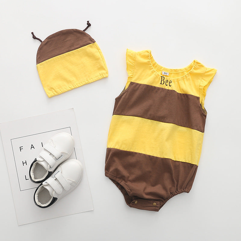 Été style mince Unisexe bébé une pièce combinaisons de corps
