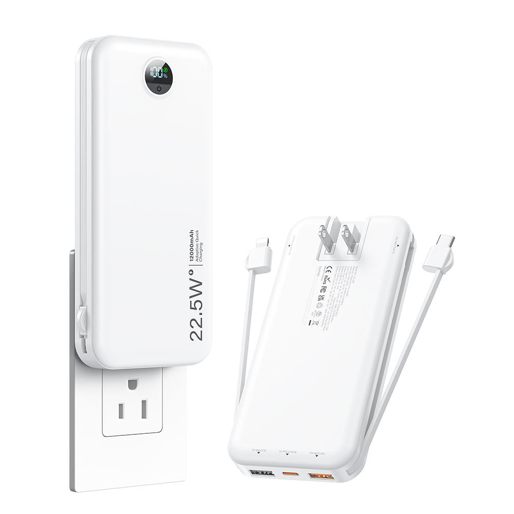Banque de puissance rechargeable avec recharge rapide et câble