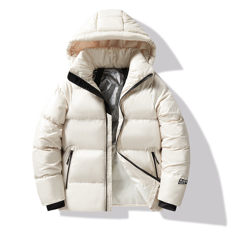 Veste à capuche à capuche en coton noir or souple