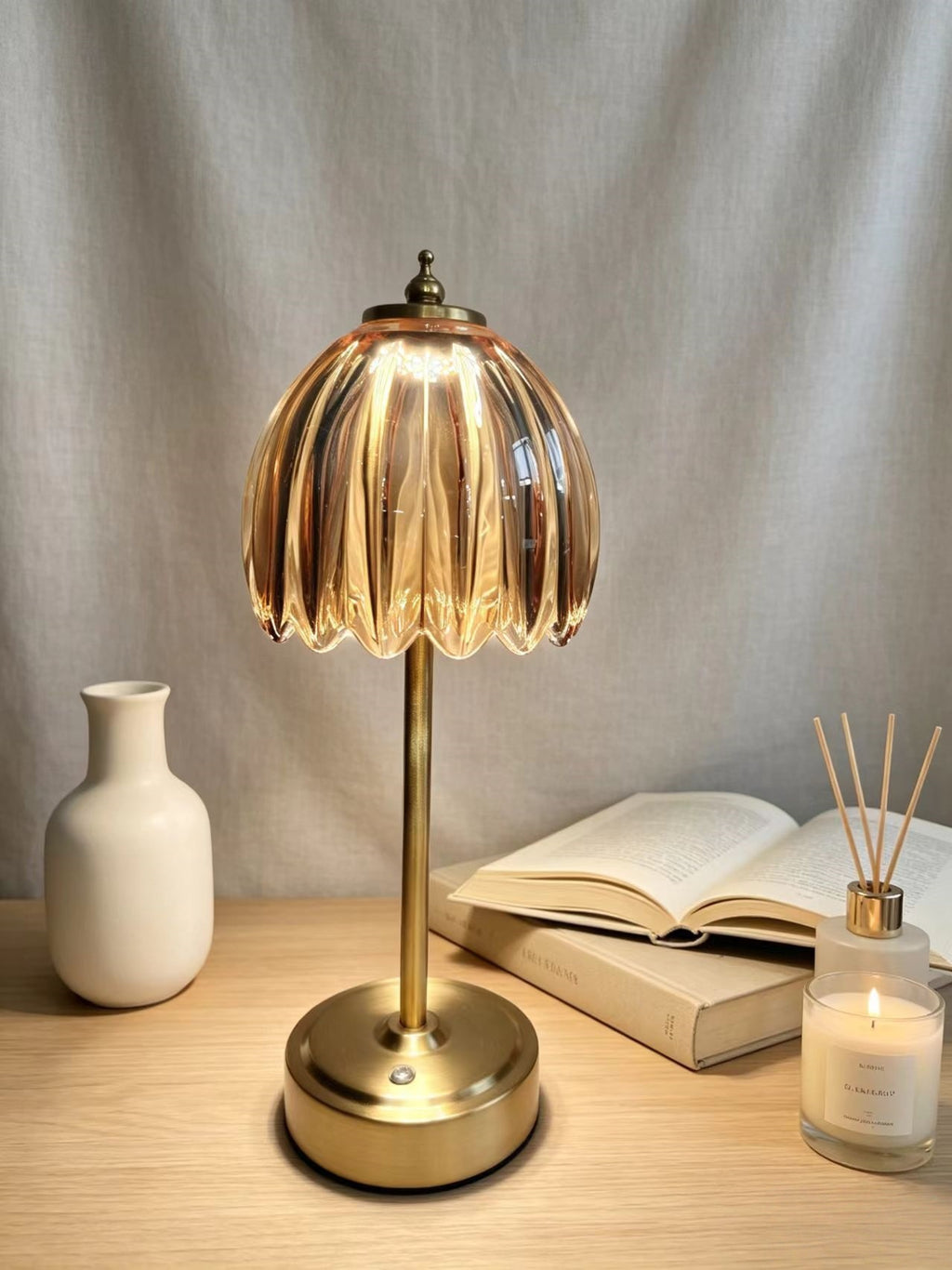 Lampe de chevet à commande tactile pour salon et chambre