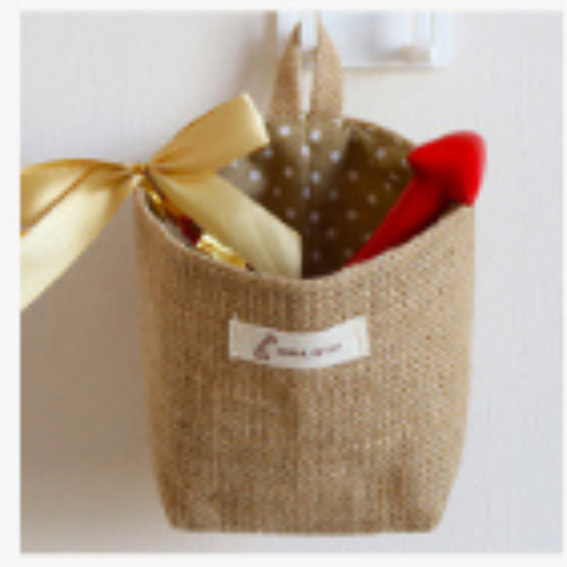 Sac de rangement jute créatif
