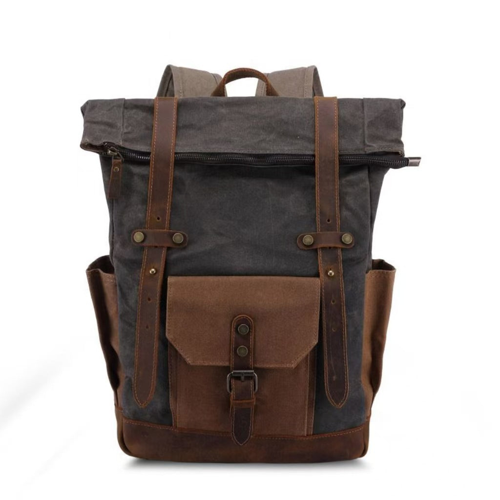 Vieille huile de cire imperméable Toile sac de voyage