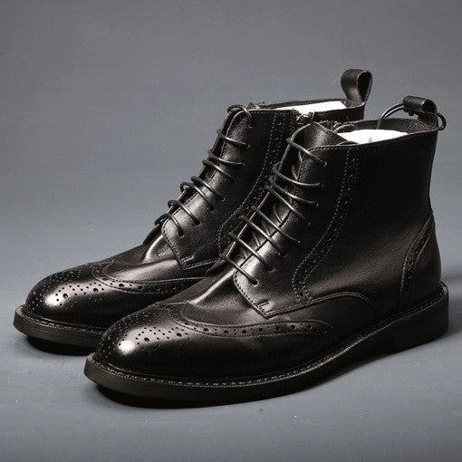 Bottes en cuir trendy casual homme
