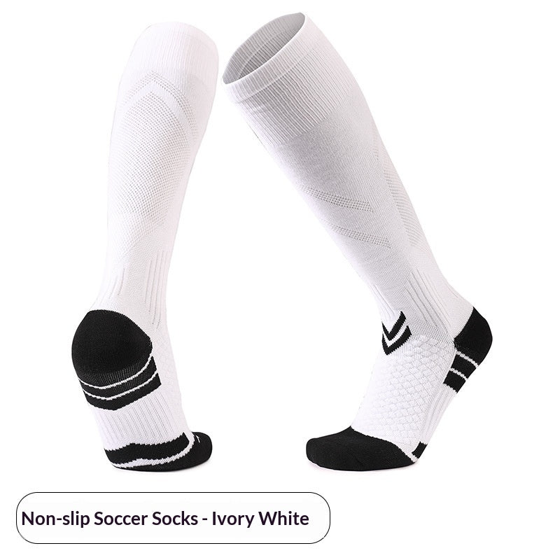 Chaussettes de sport à tube long Épaisseur Serviette sans glissade Fond Hommes Football Socks Sweat-