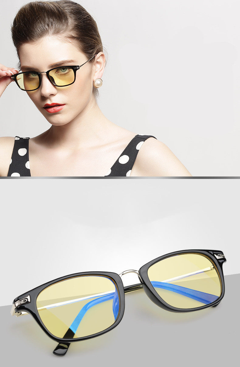 Anti Bleu Verres Mode Lady TR90 Frame Ordinateur Jeux en ligne Gants Radiation Protecti