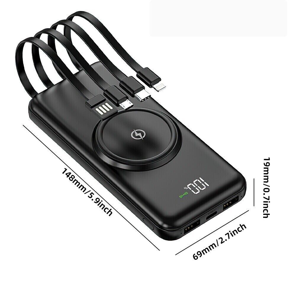 20000mAh Power Bank Fast Charger Batterie Pack Portable 5 USB pour téléphone portable UK
