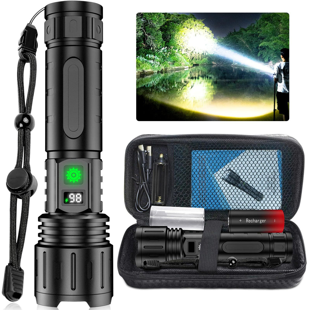 Strong Light Lampe de poche rechargeable Patrouille extérieure portable