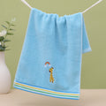 Cute Kids Solid Color Cotton Absorbent Washbasin Towel
