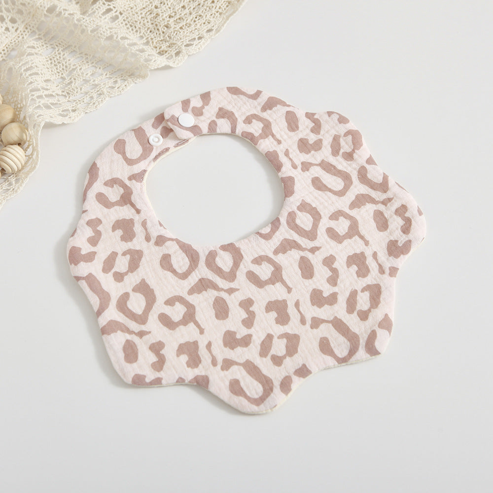 Bébé 6 couches coton Gauze Petal Bib