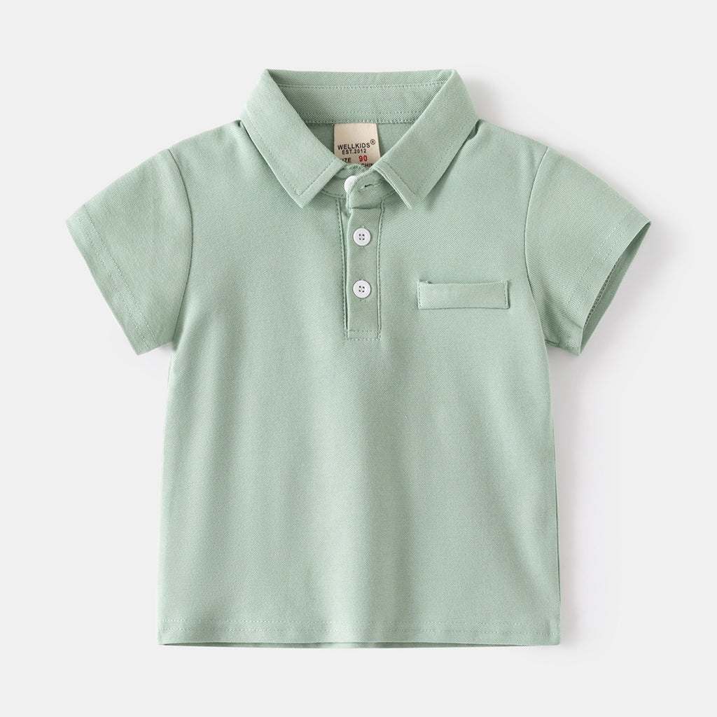 Chemise Polo coton manches courtes pour garçons