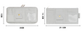 Car Sun Visor Organisateur Support de rangement en cuir complet