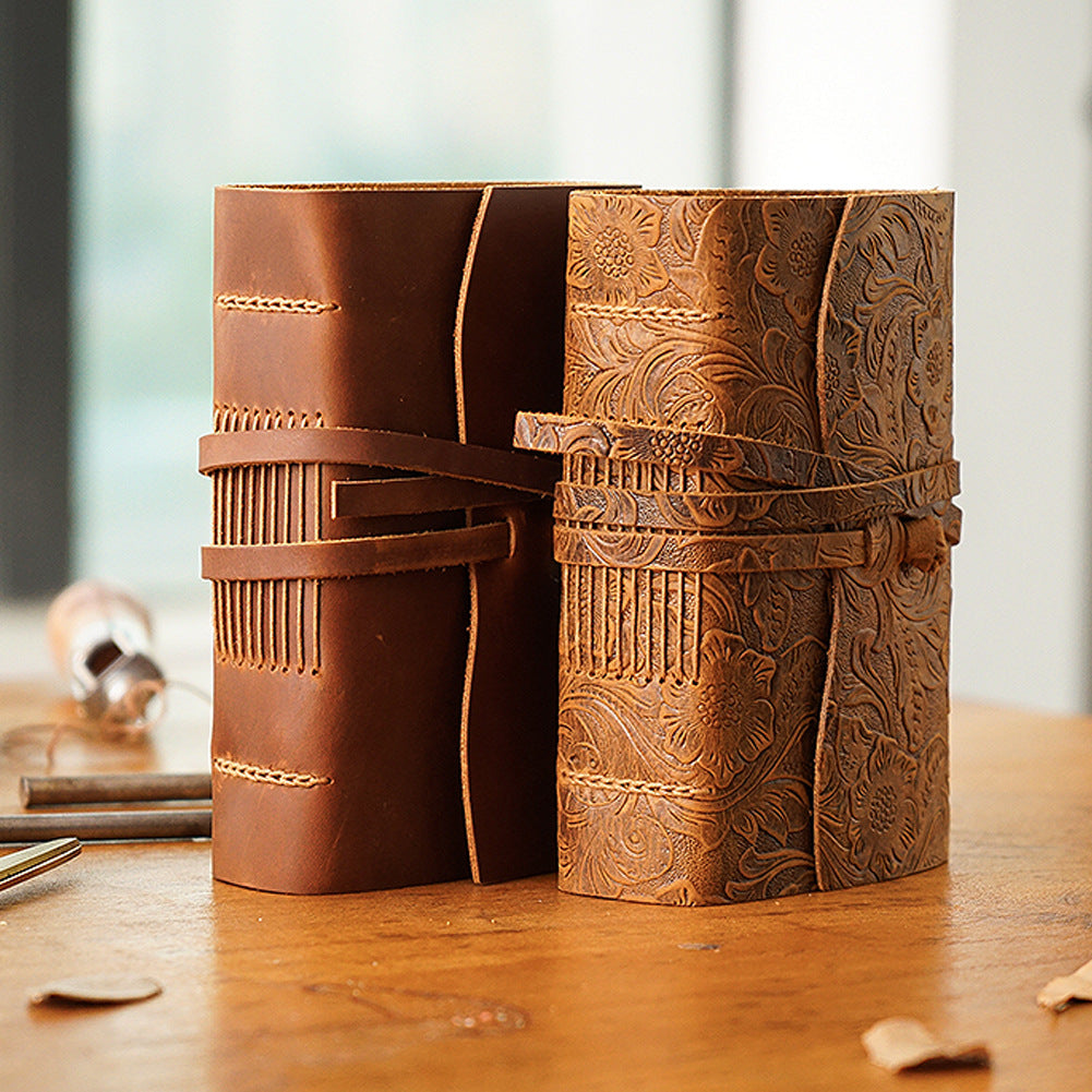 Carnet en cuir véritable