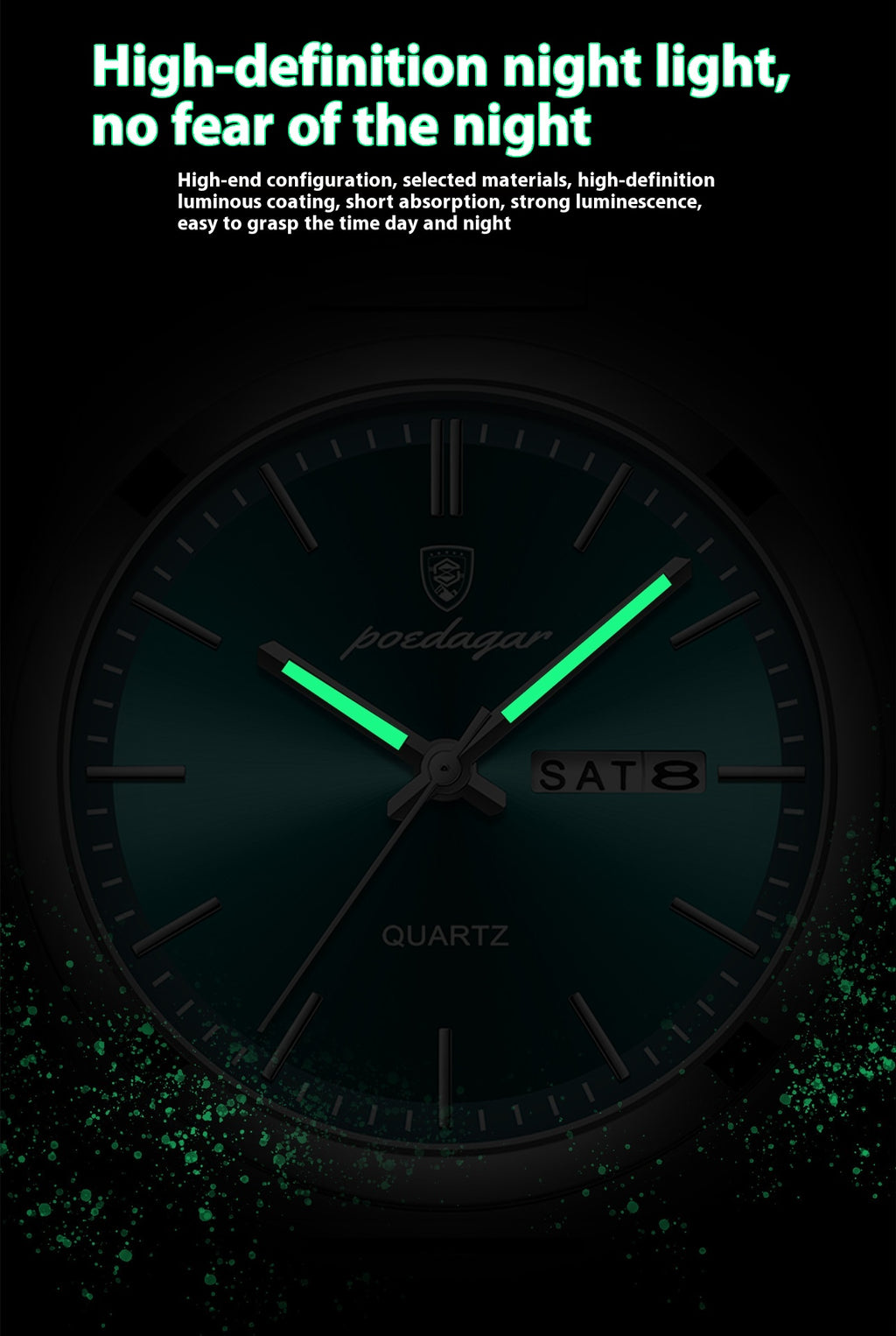 Montre à quartz ultra-mince étanche pour hommes
