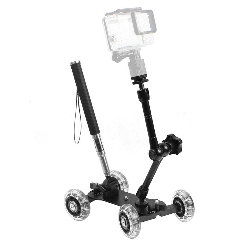 Action Camera Mini Track Car Three-Piece Set