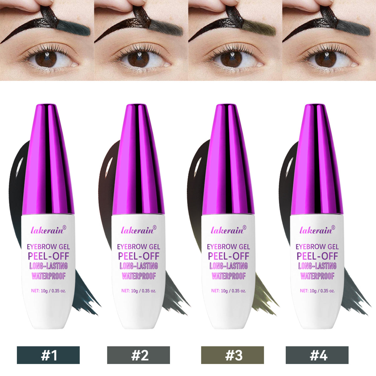 Imperméable et résistant à la sueur Facile à colorier et à tirer la crème des sourcils